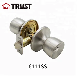 TRUST 6111SS: ANSI Grade 3 Tubular 304 Stainless Steel Knob lock