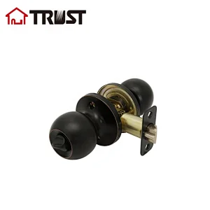 TRUST 6871-RB  Tubular ANSI Grade 3  ORB Finish Entry Knob Lock