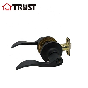 TRUST 6462-MB  ANSI Grade 3 Tubular Lever Lock Privacy Function Matt Black Door Lock