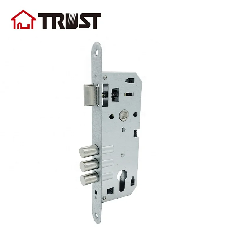 TRUST 8540-3R SS Mortise Lock With 40MM Backset Handleset and Lever Entrance