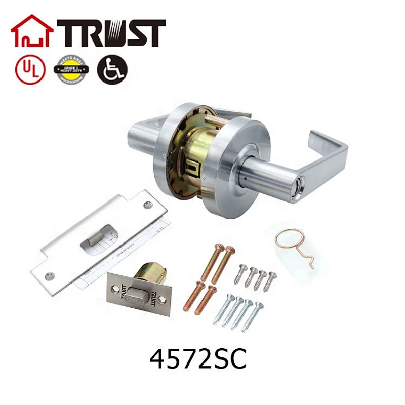 TRUTrust 4572-SC Dynasty Hardware Grade 2 Commercial Duty Door Keyed Lever Lockset, Satin Chrome Finish