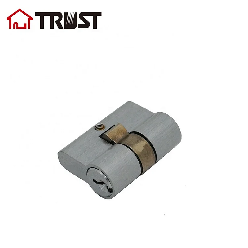 TRUST A42-SC Brass Profile Mortise Lock Cylinder small half cylinder lock set Double Open Cylinder