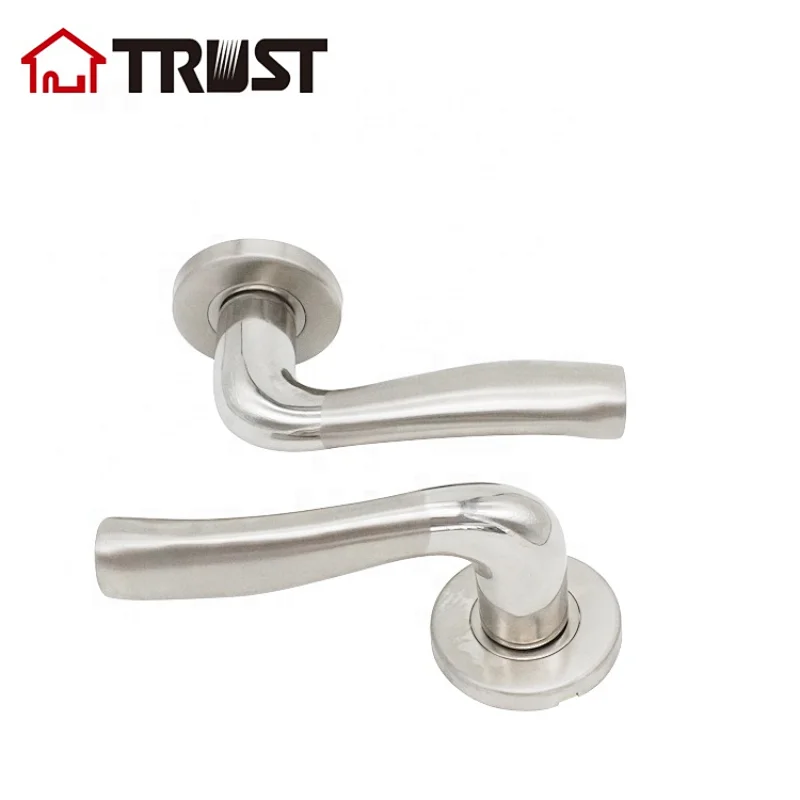 TRUST TH042-SS Hot Sale SS304 Hollow Lever Door Lock Interior Door Hardware On Rose