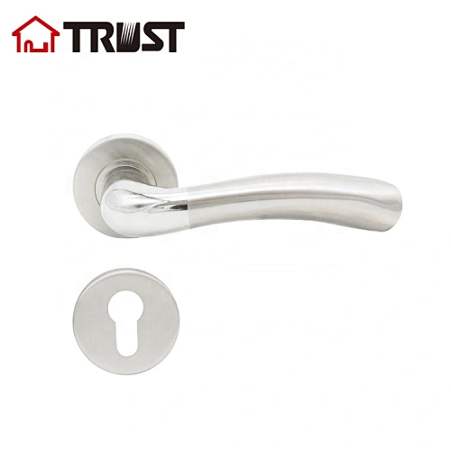 TRUST TH042-SS Hot Sale SS304 Hollow Lever Door Lock Interior Door Hardware On Rose
