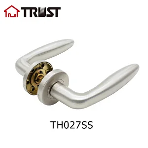 TRUST TH027-SS Hot Style Round Lever Door Handle Stainless Steel Pull Handle For Interior Door