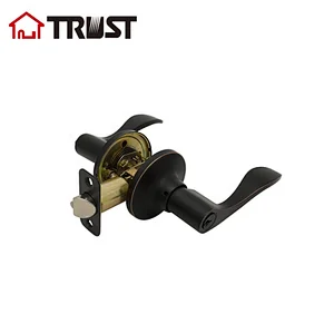 TRUST 6461-RB  Oil Rubbed Bronze ANSI Grade 3  Entry Lock Tubular Lever Lock For Residential Door