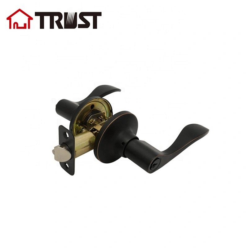 TRUST 6461-RB Oil Rubbed Bronze ANSI Grade 3 Entry Lock Tubular Lever Lock For Residential Door