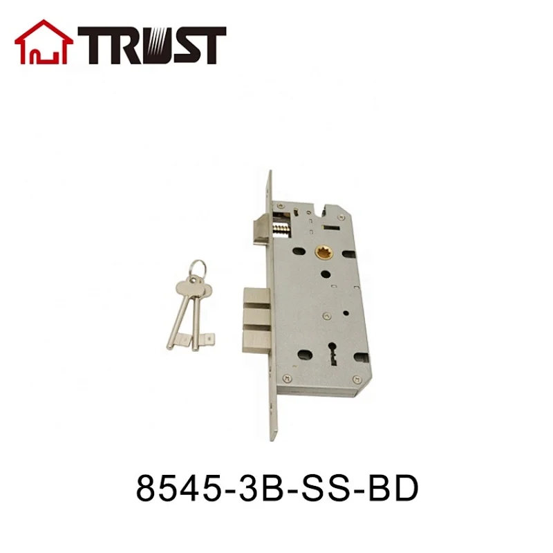 TRUST 8545-3B-SS-BD Door Hardware interior mortise lock body door lock body used in wooden door