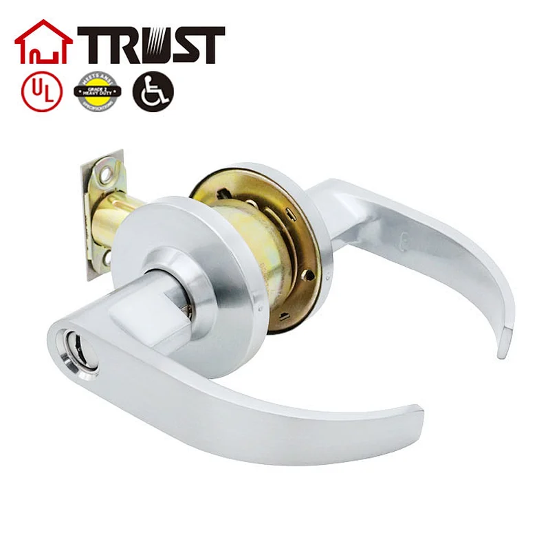 TRUST 4472-SN  Dynasty Hardware Commercial Duty Privacy Door Lock, Satin Nickle