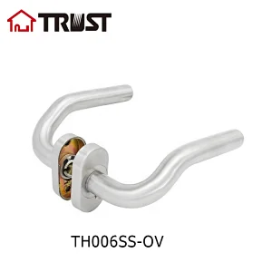TRUST TH006-SS-OV Hollow Stainless Steel Tube Level handle With Oval Rose