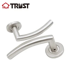 TRUST TH020-SS Manufacturer Stainless Steel Lever Door Handle Pull Handle Lock For Metal Wooden Door