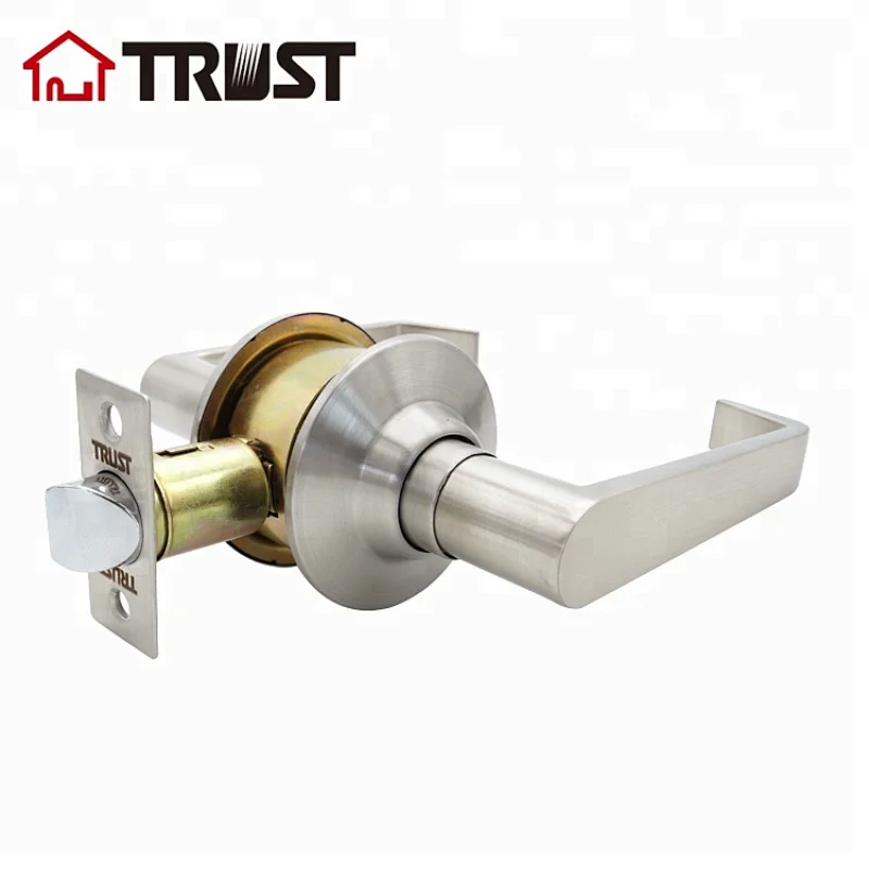 TRUST 3433-SN  Interior Doors Passage Function American Style Ansi Grade 3 Cylindrical Lever  Door Lock