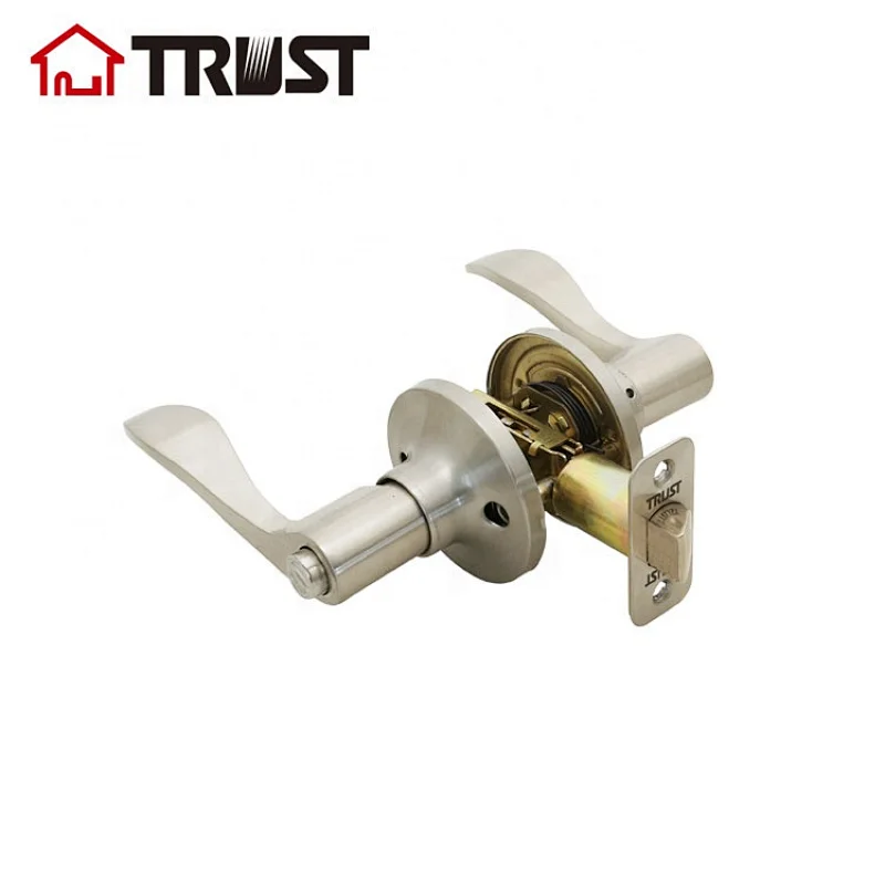 TRUST 6462-SN Tubular Lever Handel ANSI Door Lock In Brushed Nickel