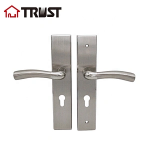 华信TP20-TH042SS 方角不锈钢面板执手锁 室内防盗门面板拉手门锁