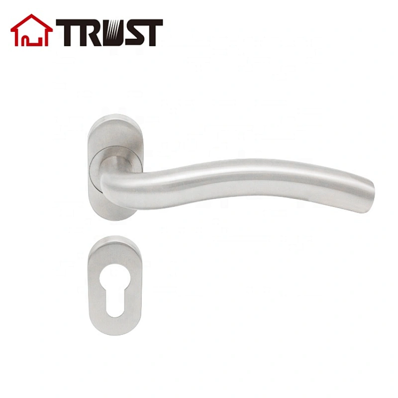 TRUST TH007-SS-OV Competitive Price SUS304 Hollow Door Hardware Design Exterior Lever Handle Lock