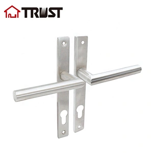 华信TP01S-TH031SS 不锈钢面板锁配不锈钢空心拉手室内门锁 执手锁