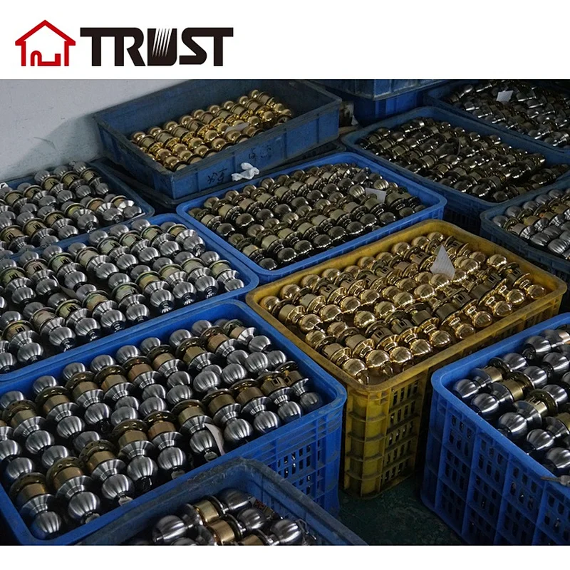 TRUST 3873-RB Cylindrical Passage Brass Locks ANSI Grade 3 Knob Lockset