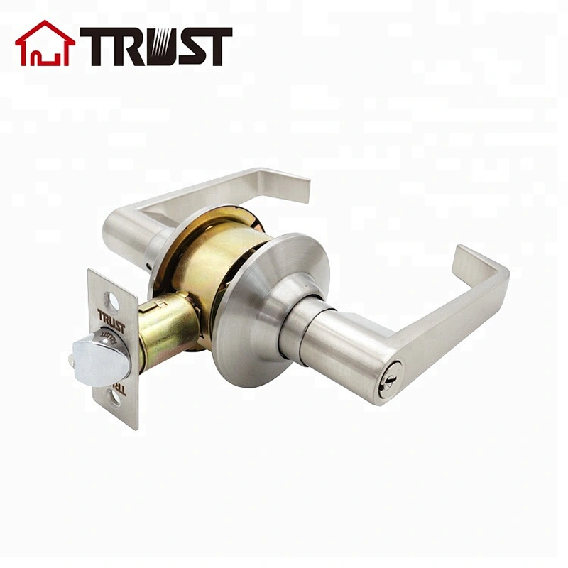 TRUST 3431-SN Cylindrical Lever  Door Lock with Entry Function ANSI Grade 3 Lever Handle