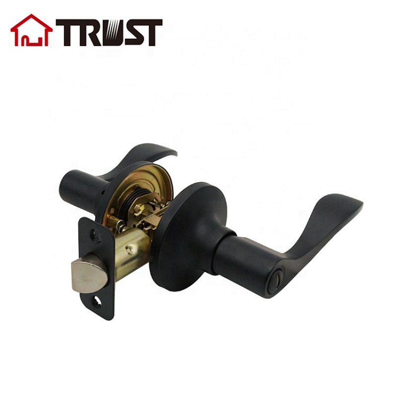 TRUST 6462-MB ANSI Grade 3 Tubular Lever Lock Privacy Function Matt Black Door Lock