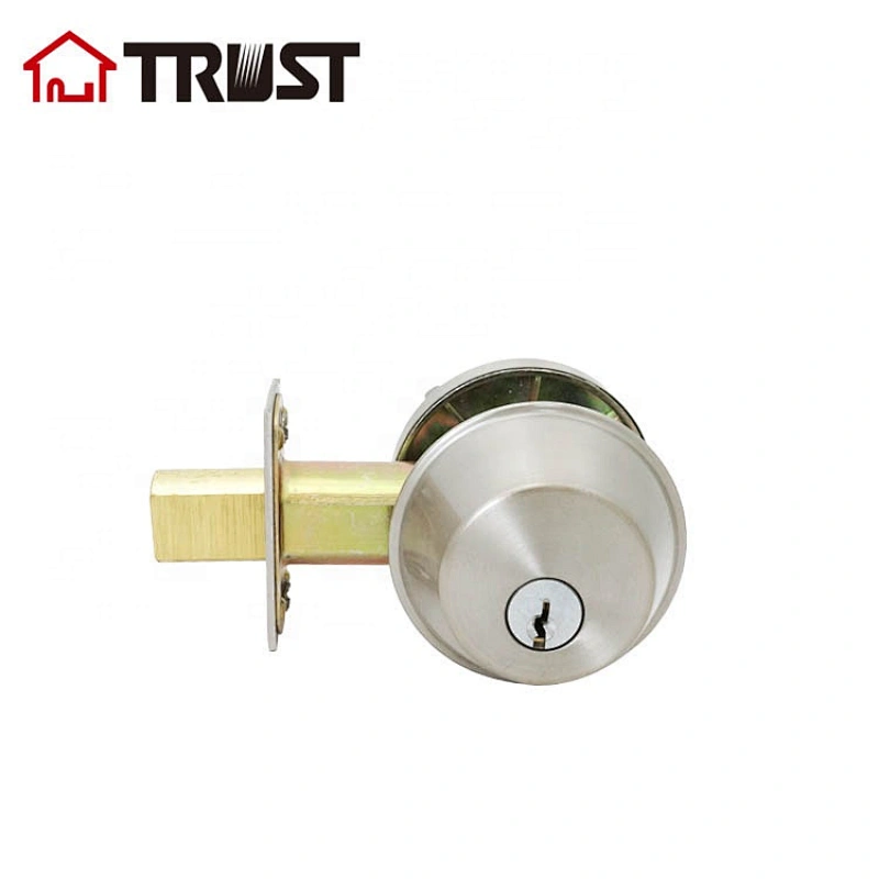 TRUST 4331-SS KD Heavy-Duty ANSI Grade 2 Commercial Single 6-Pin Cylinder Deadbolt lock, Fire Rated, 304SS US32D