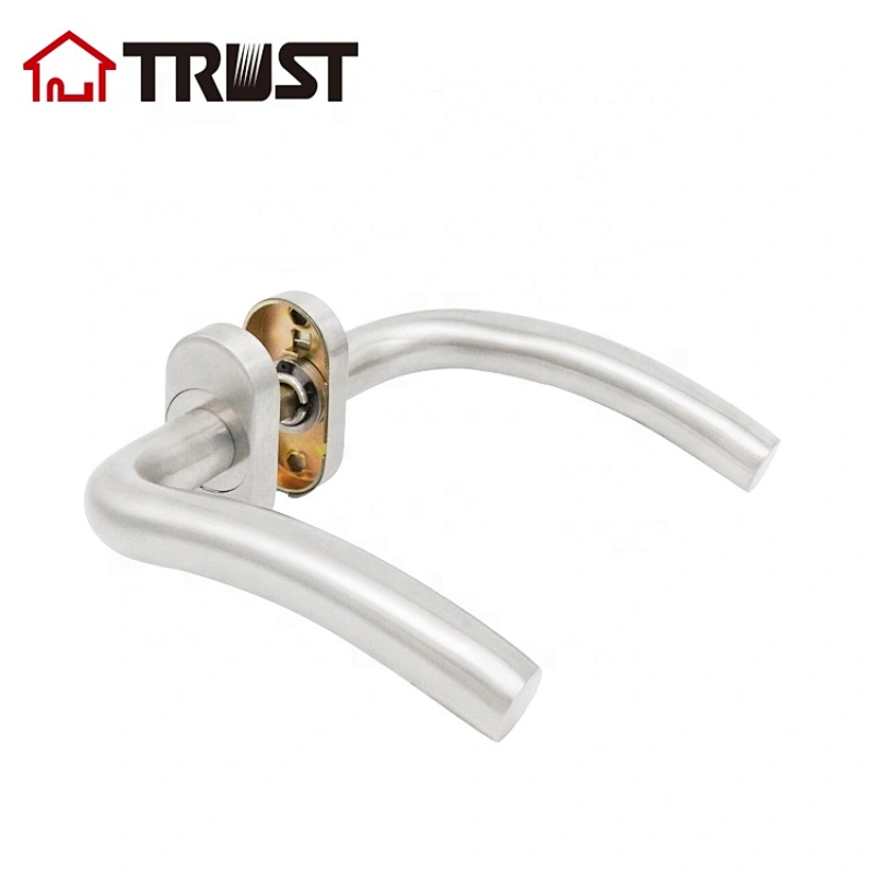TRUST TH007-SS-OV Competitive Price SUS304 Hollow Door Hardware Design Exterior Lever Handle Lock