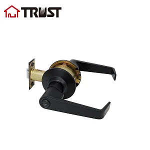 TRUST 3432-MB  Factory Hot Sale Cylindrical Privacy Bathroom Toilet Lever Door Lockset