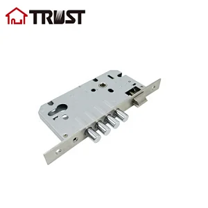 TRUST 8560-4R-SF-SS Standard european lock body  stainless steel mortise cylinder door lock body with 4  Bolt