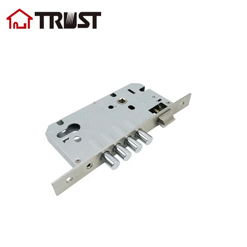 TRUST 8560-4R-SF-SS Standard european lock body  stainless steel mortise cylinder door lock body with 4  Bolt