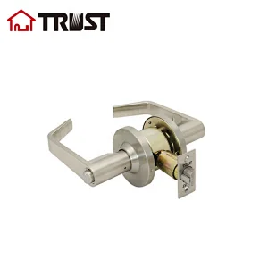 TRUST 4471-SN Dynasty Hardware Grade 2 Commercial Duty Office Door Keyed Lever Lockset, Satin Nickle Finish
