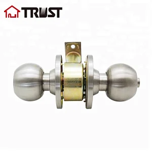 TRUST 3372-SS  American Cylindrical Privacy Lock SS304 Bathroom Round Knob Door Lock For Home Usage