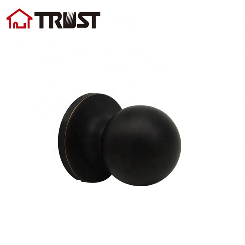 TRUST 3870-RB Round Interior Door Knob Door Handle Lock Half Dummy Keyless Door knobs ORB Finish