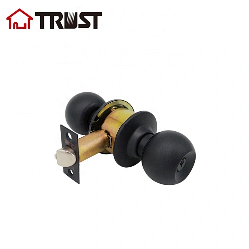 TRUST 3871-BF Cylindrical Round Knob Wood Door Lock SS304 Double Ball Knob Handle