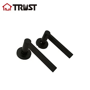 TRUST TH041-BL SUS304 Black Finish Handle Door Lock For Commercial Door
