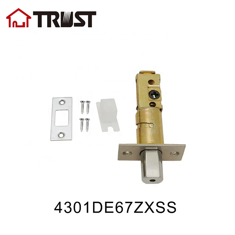 TRUST 4301DE 6ZXFSS Electronic Latch Adjustable 60/70 Backset Door Bolt For Smart Lever Lock