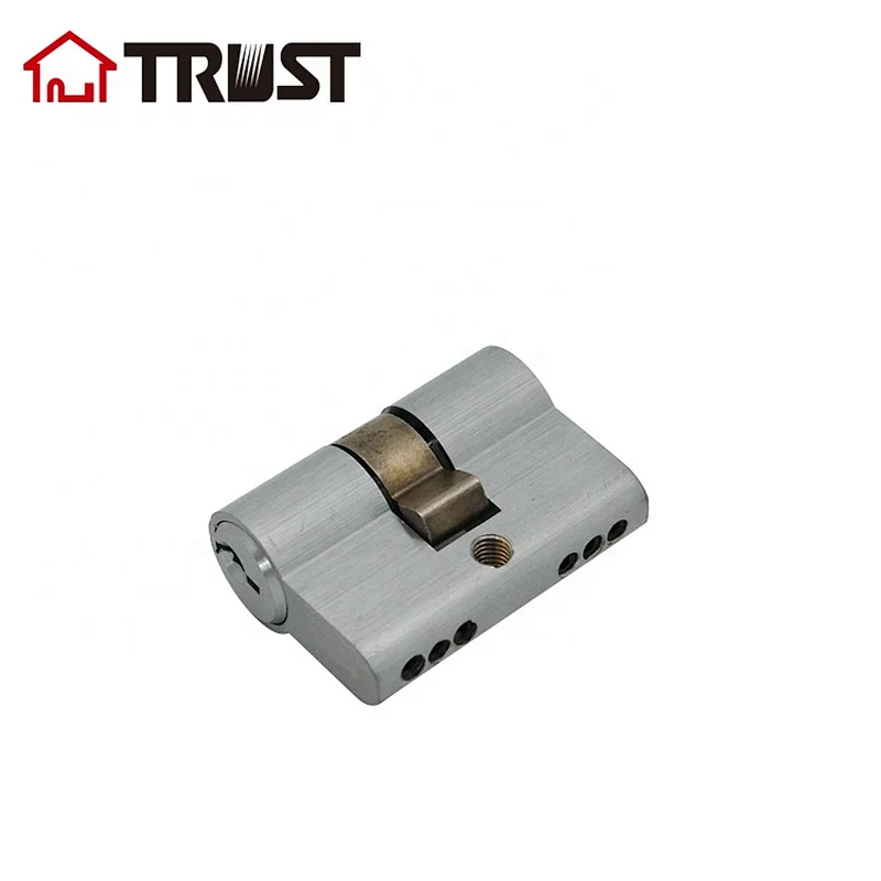 TRUST A42-SC Brass Profile Mortise Lock Cylinder small half cylinder lock set Double Open Cylinder