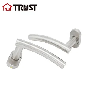 TRUST TH008-SS-OV  Euro Standard Hollow Door Lock Oval RoseTube Door Handle