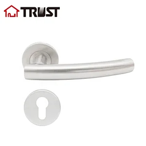 TRUST TH019-SS  Fashionable House Decoration Washroom Wood Door Lever Handle Stainless Steel Door Handle