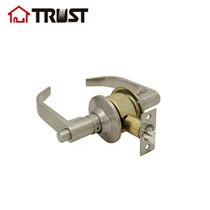TRUST 3491-SN Brushed Satin Nickle Interior Door Handle Entry Lock Lever Leverset