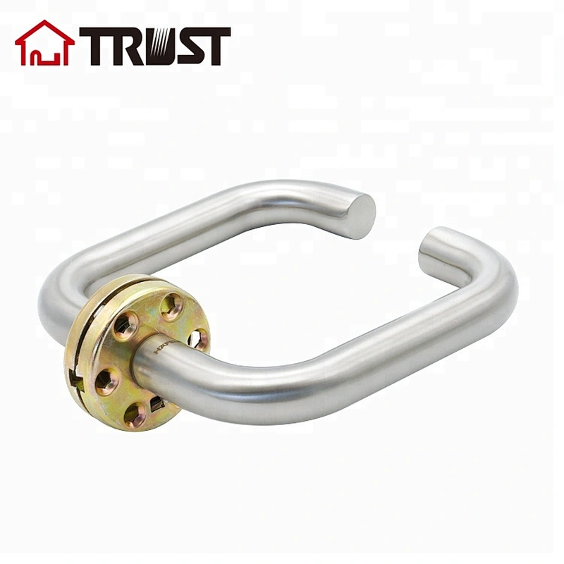 TRUST TH001-SS Door Handle Lever with Modern Contemporary Slim Round Design