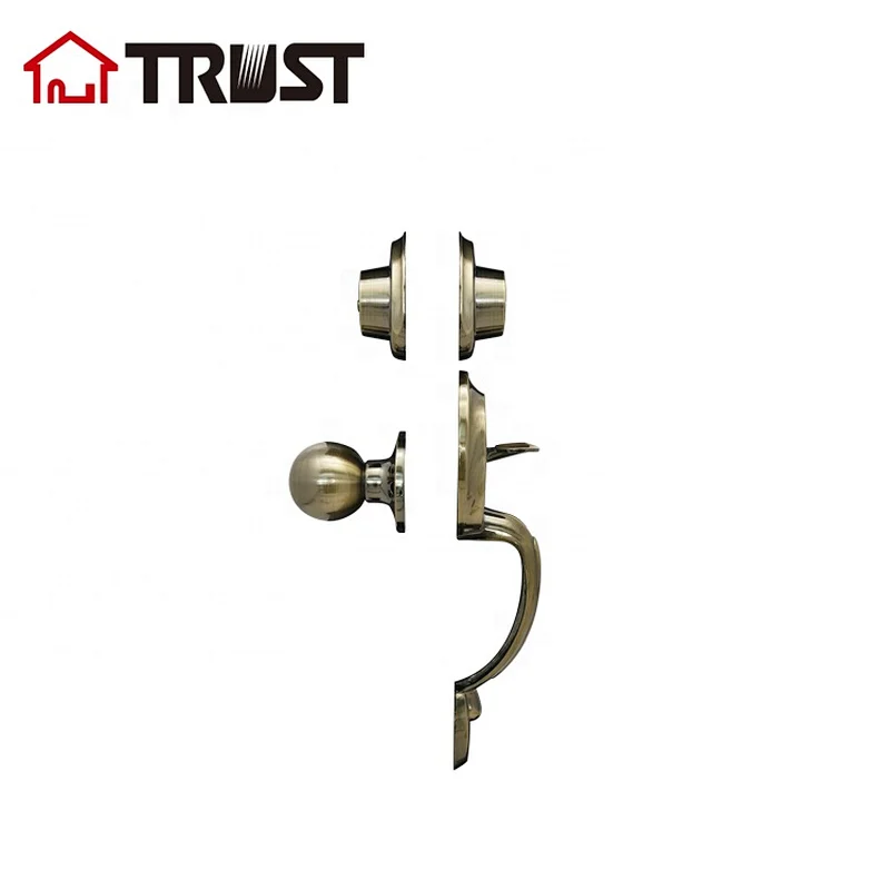 TRUST 8502ZH-K87-AB  Grade 3 Solid Brass Strong Handle Lockset