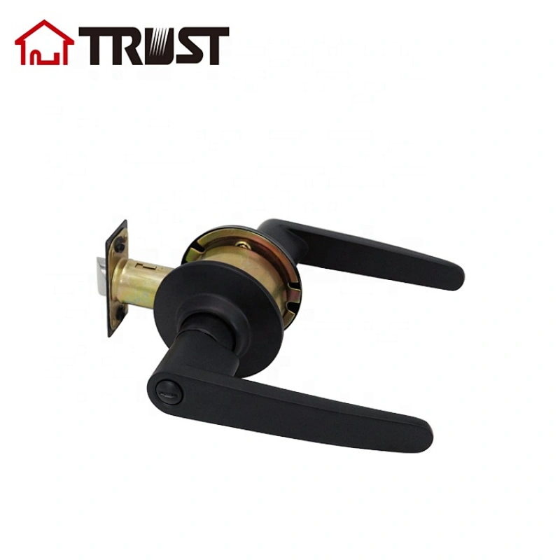 TRUST 3412-MB  Cylindrical Privacy Bathroom Toilet Handle Knobs Lockset