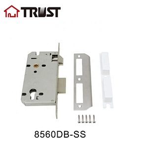 华信8560-DB-SS 304不锈钢插芯锁门锁防盗门标准木门通用锁体