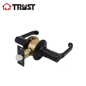 TRUST 3422-MB Lever Lock handle  Bathroom Door Lock Privacy Black Mat Finish
