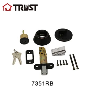TRUST 7351-RB OEM Door Lock Manufacturer Deadbolt  ANSI Grade 3 Easy Installation Deadbolt Oil Rubbed Bronze