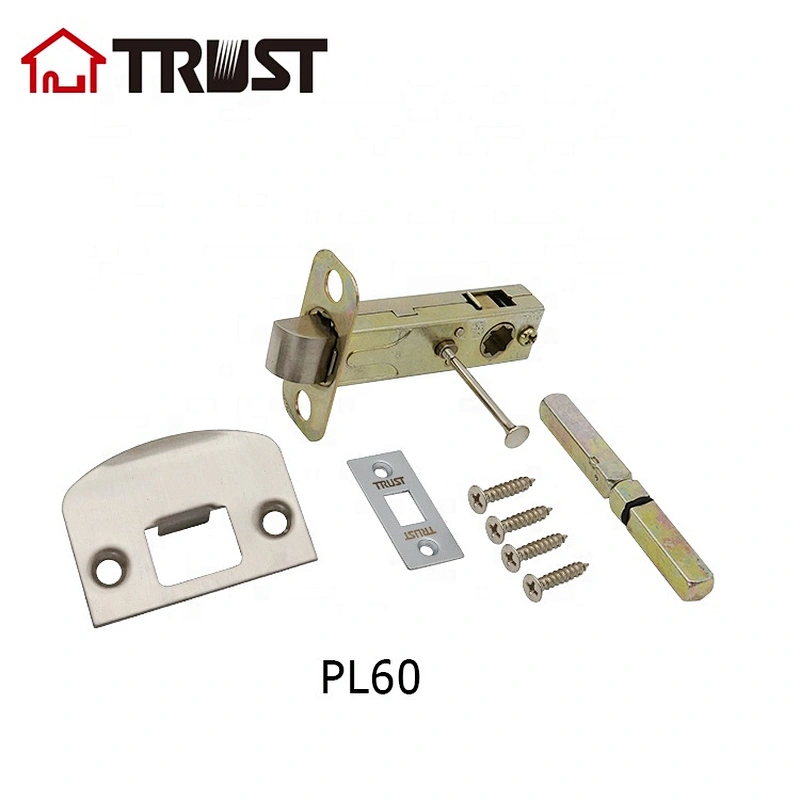 TRUST PL60-BK  High Security Stainless Steel Strike Privacy Latch 60mm Backset