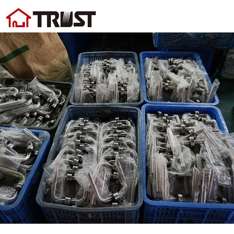 TRUST TH041-BL SUS304 Black Finish Handle Door Lock For Commercial Door