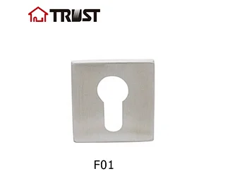TRUST F01-SS  Square Shape Door Handle SUS304 h key escutcheon plate