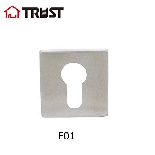 TRUST F01-SS  Square Shape Door Handle SUS304 h key escutcheon plate