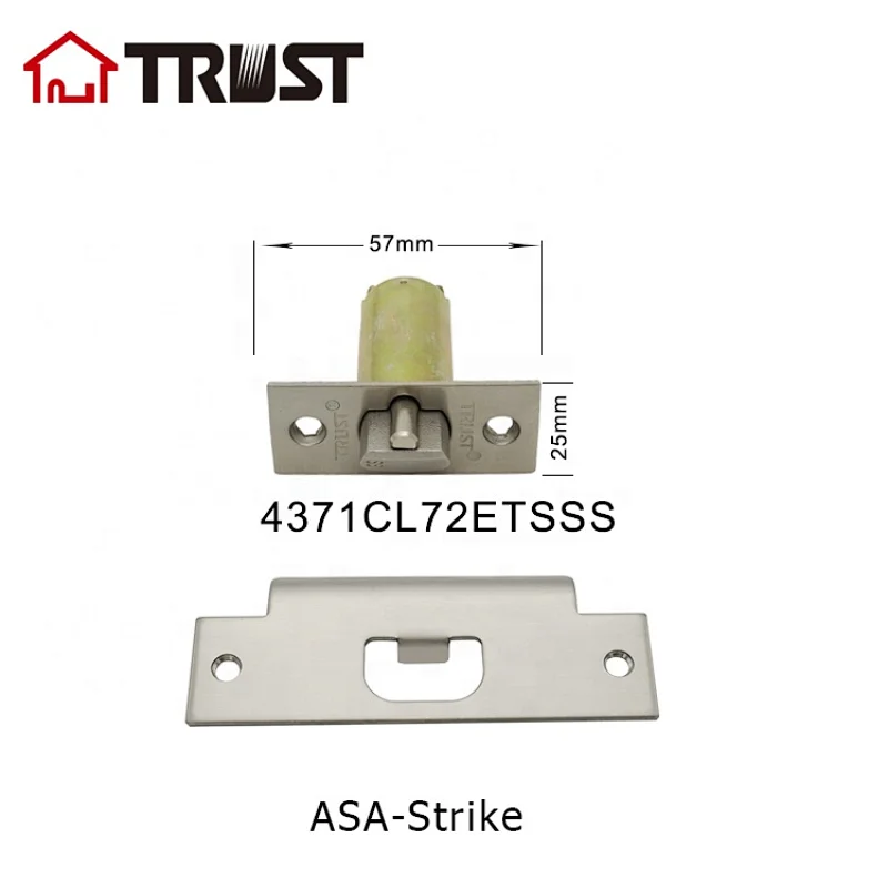 TRUST 4371CL72ETSSS Cylindrical Knob Lock Door Latch SS304 Latch Entry Door Bolt
