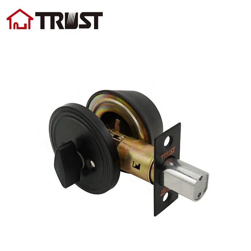TRUST 7301-MB ANSI Grade 3  Deadbolt Lock Front Door Single Cylinder  Keyed Alike